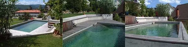 Swimmingpool-Umrandung, weitere Ansicht